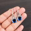 Лондонский голубой топаз Драгоценный камень 925 Стерлинговое серебро Ювелирные изделия Серьги-капли/подвески 1,64" CE-1-3