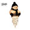 Glowing Snowman for Stair Railings Winter Glow Icicle Light Decor, Christmas Outdoor Decorations, Hanging Holiday Porch Decorations LED Lights Porch,