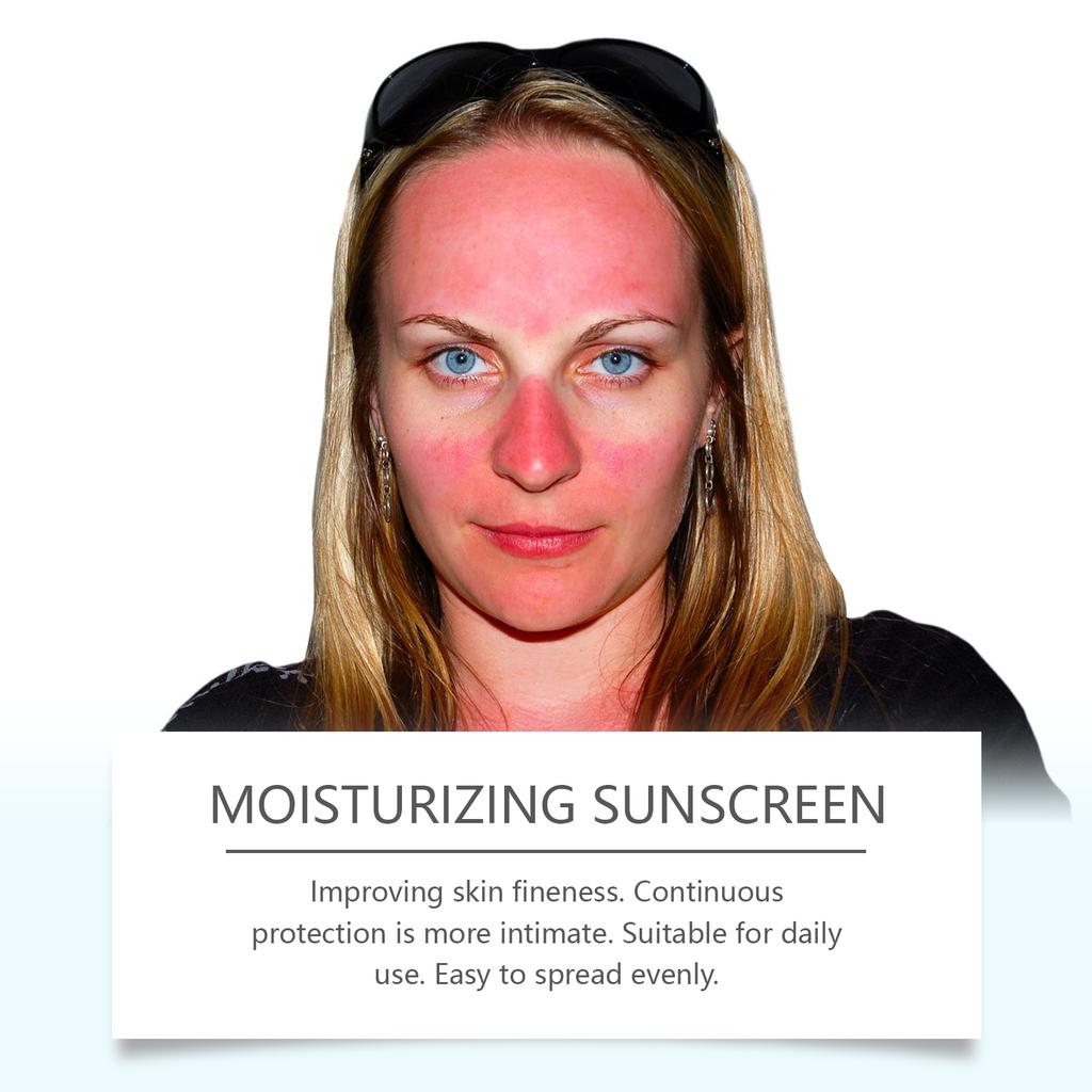 Centella Sunscreen SPF50+ PA++++ Calming Moisturizing Oily Sensitive Skin Soothing Long-Lasting UV Protection Face Cream 60ml less