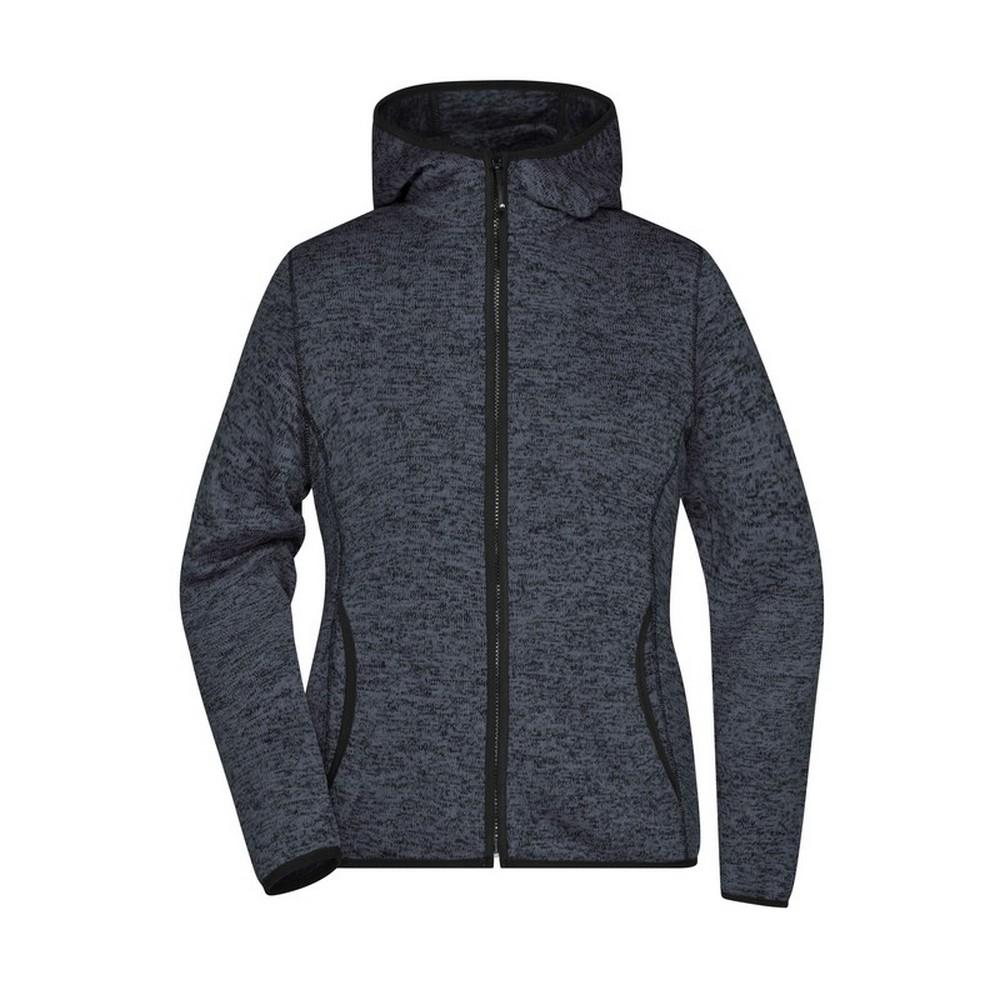 James and Nicholson Womens/Ladies Knitted Fleece Hoodie