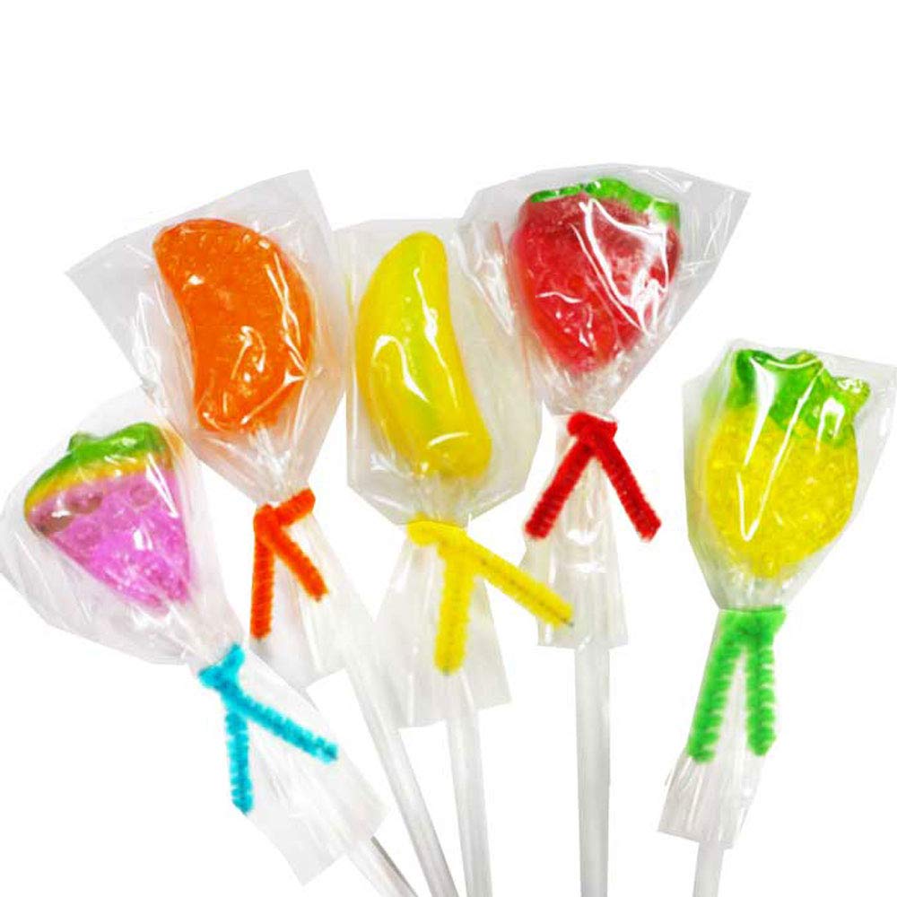 Petit Fruit Candy with a (candy Stick) (50 Pieces)