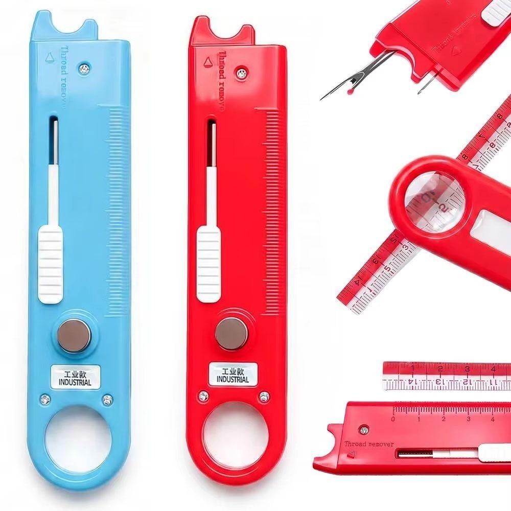 4 in 1 Automatic Threader Built-In Magnifier Quick Threading Tool Needle Threader Quilting