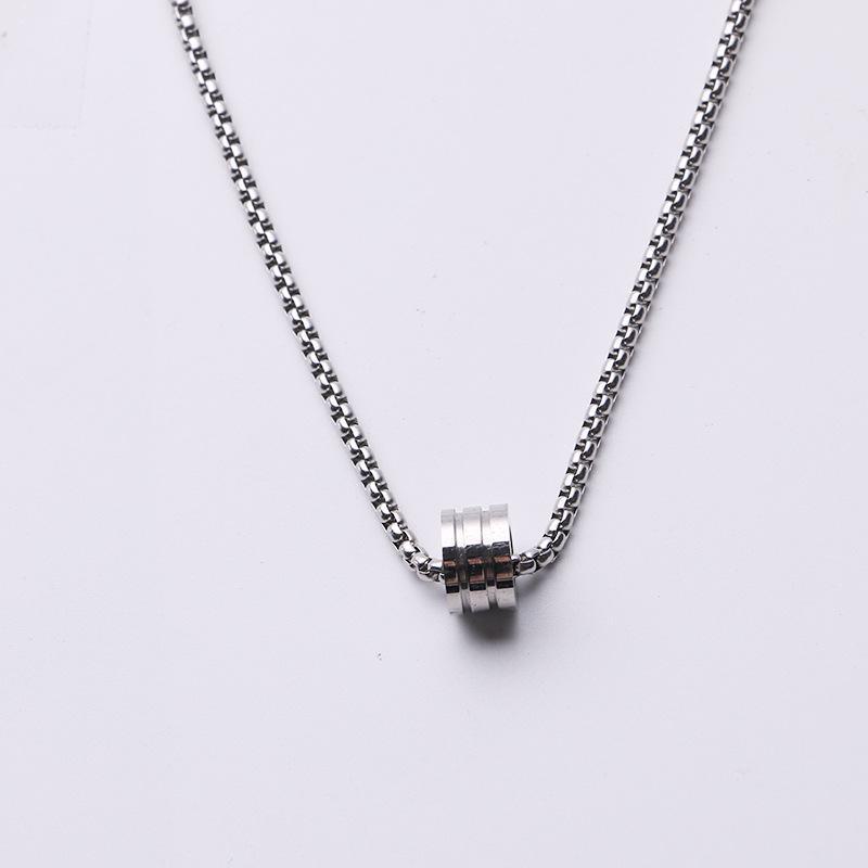 Мужское модное ожерелье с подвеской из титановой стали в стиле хип-хоп — не выцветает, высококачественный дизайн цепочки для свитера