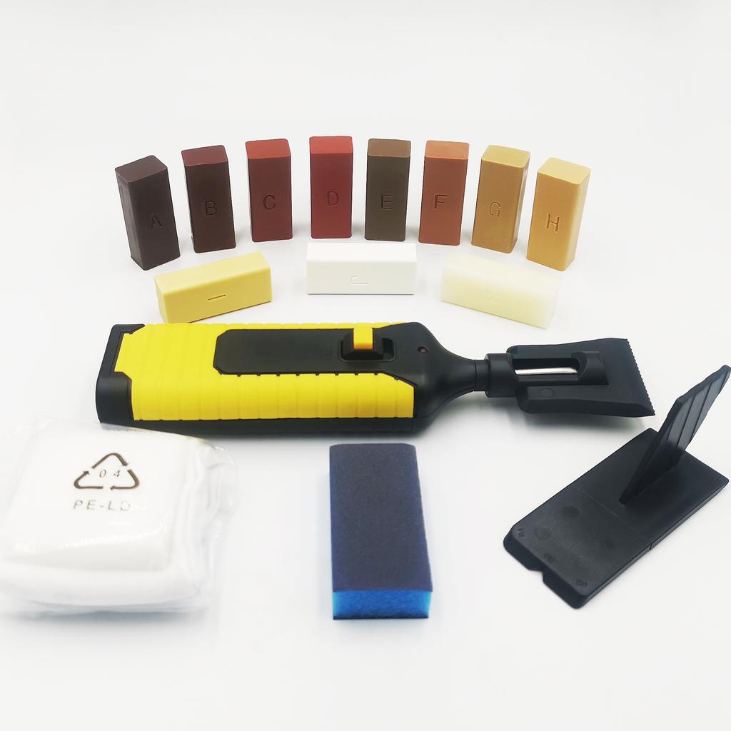 Ремонтный комплект для ламината и паркетной доски, набор для ремонта пола и мебели, замазки и удалители царапин по дереву, ламинат и паркет