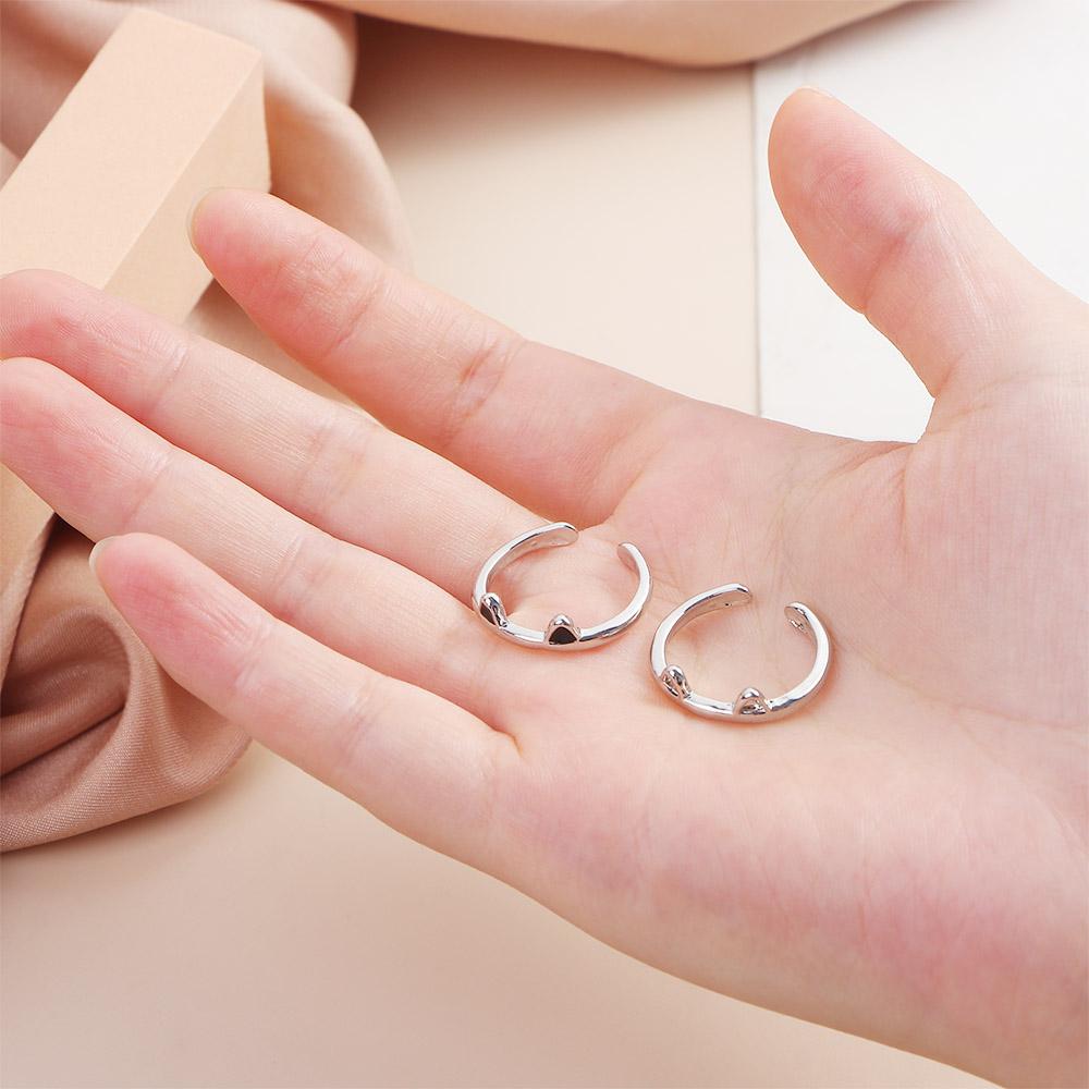 Подарок на день рождения, индивидуальные парные кольца, женские ювелирные изделия, аксессуары из цинкового сплава, корейский стиль, украшения в виде кошачьих сережек