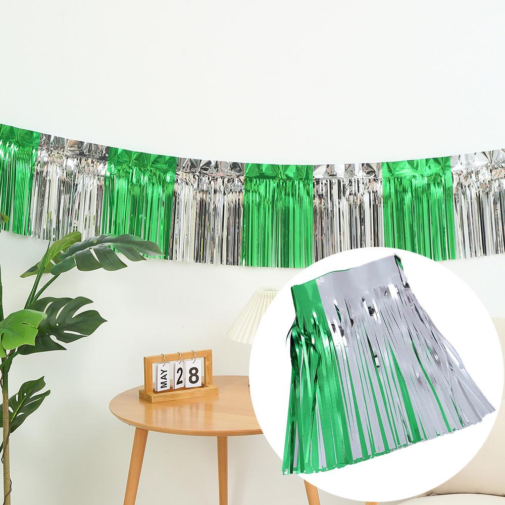 Premium Foil Fringe Tinsel Garland Creative 2M 4 Layers Foil Banner Birthday Party Wedding Decoration Christmas Home Wall Decor