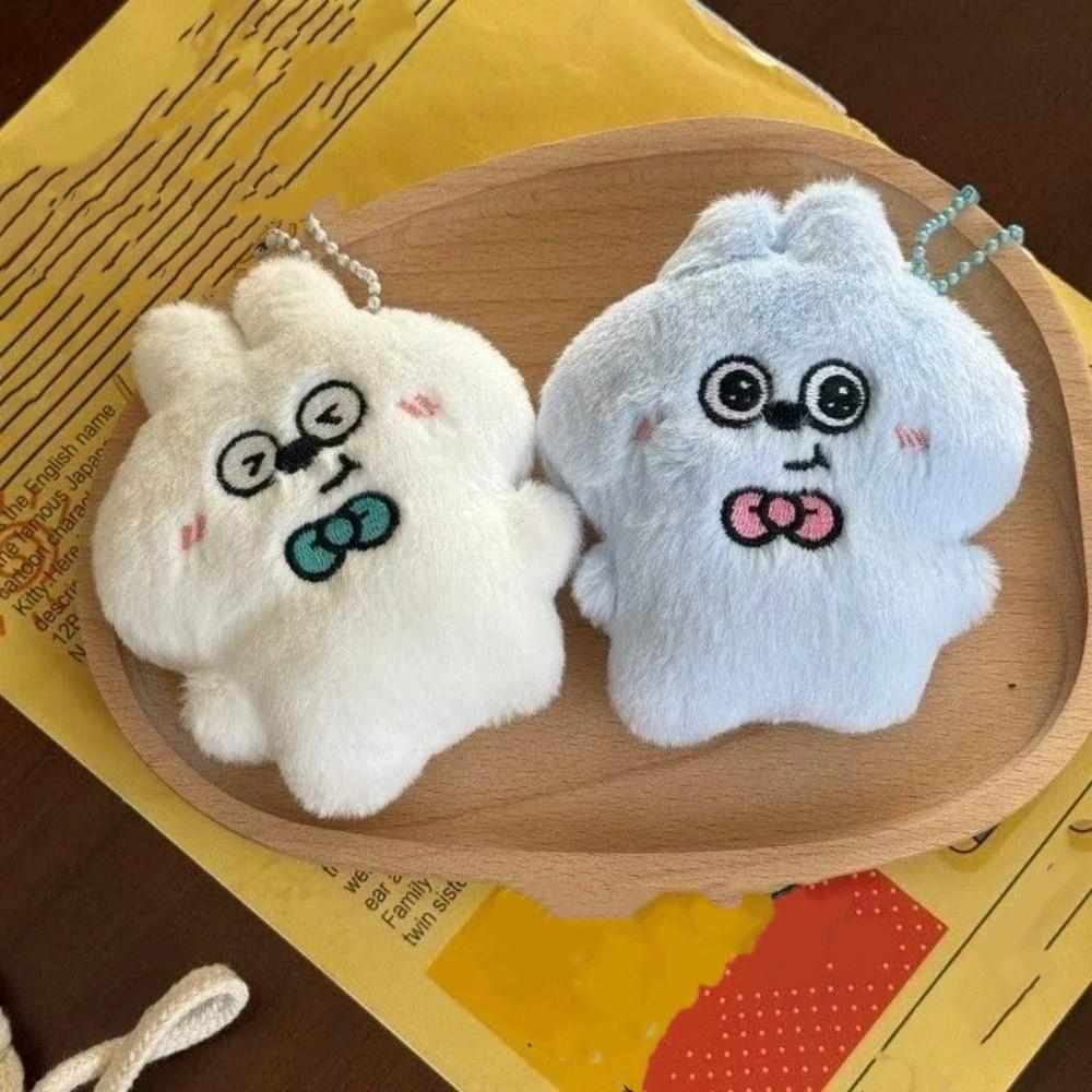 Cartoon Squeezing Keychain Friendship Rabbit Pendant Cute Plush Rabbit Keychain  Key Decor