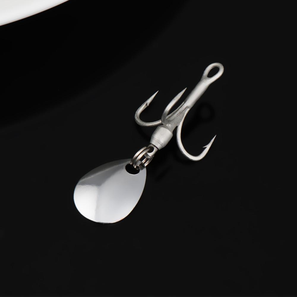 Высококачественный острый шип из углеродистой стали, поворотное кольцо, блестки, рыболовный крючок для джиггинга с блестками