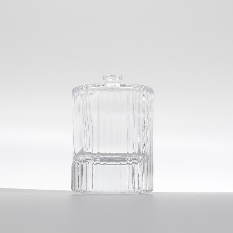 Spot 50ml Vertical Stripe Transparent Spray Perfume Sample Bottle