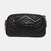 [Pre-Owned] Gucci GG Marmont Small Matelassé Shoulder Bag 'Black' - Good #H3A6KG