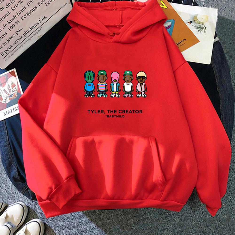 Tylerr The Creator Hip Hop Rapper Vintage Hoodies Men Sweatshirts New Loose and Comfortable Pullovers Y2k Streetwear