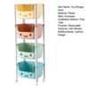 2/3/4 Tier Rolling Cart with Wheels Multifunctional Utility Organizer Cart Kitchen Bathroom Living Room Office Toys Snacks Storage Rack