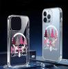 Магнитный прозрачный чехол «С Рождеством» для iPhone 14/15/16/17 Pro Max – Полное покрытие
