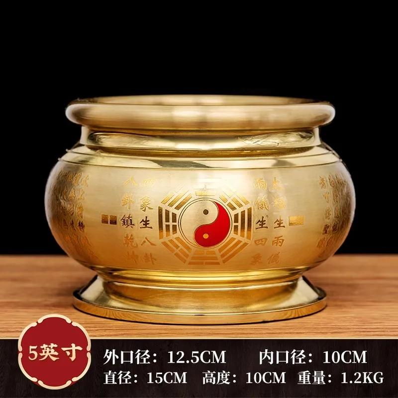 Household Lotus Metal Incense Burner Offering Items In Front of the God of Wealth Guanyin Buddha Home Furnishings