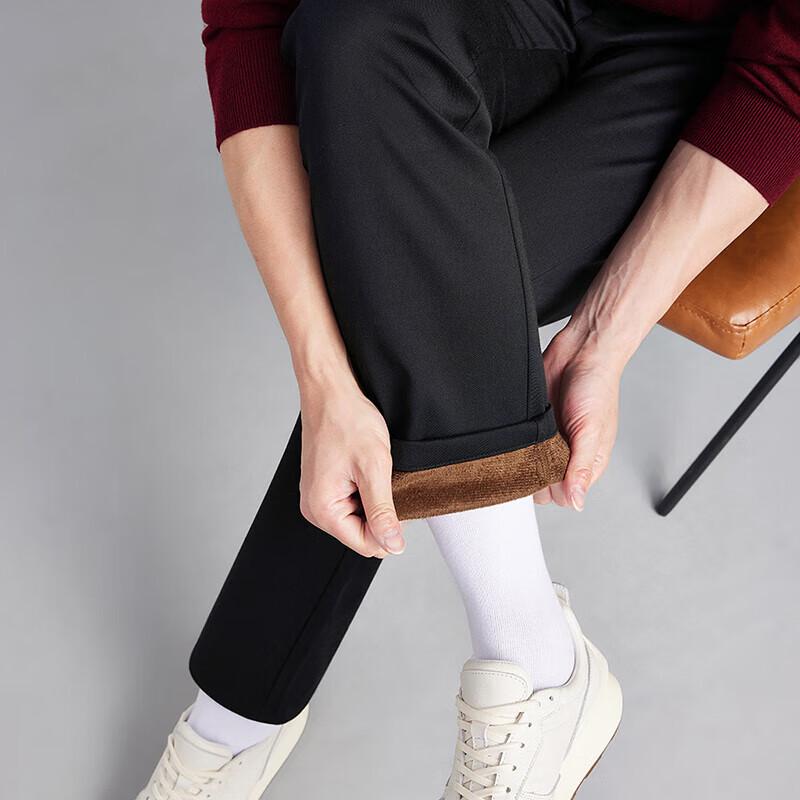 Septwolves Men's Fleece-Lined Casual Trousers
