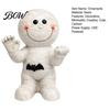 Creative Halloween Gifts Resin Mummy Atmosphere Light, Smiling Statue with Cute Decor Bat Decor, Cartoon Figurine Light for Desktop Ornament