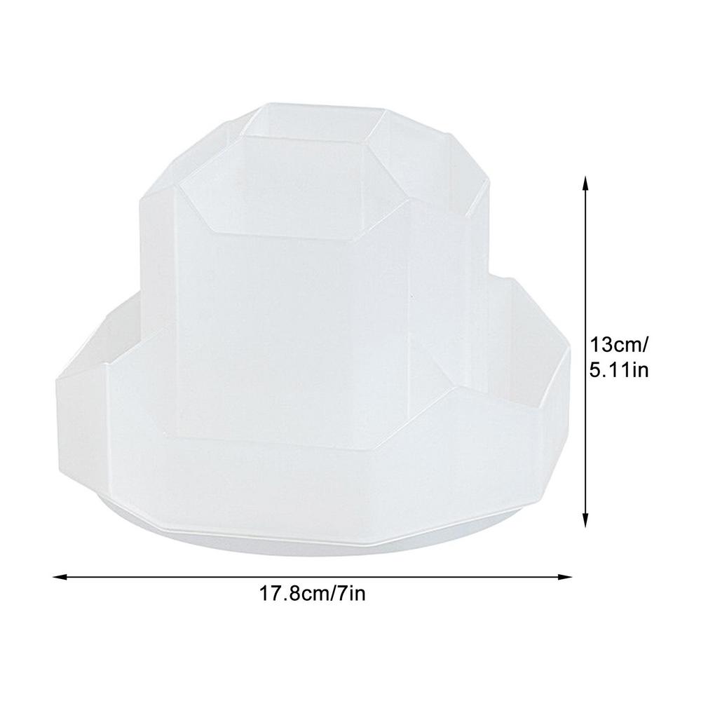 Вращающийся на 360 градусов держатель для ручек, настольные аксессуары, большая емкость, ящик для хранения карандашей и макияжа, настольный органайзер, школьные канцелярские принадлежности