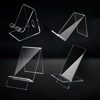 Прозрачная акриловая подставка для сотового телефона, настольный держатель для смартфона, универсальное настольное зарядное устройство, поддержка крепления телефона