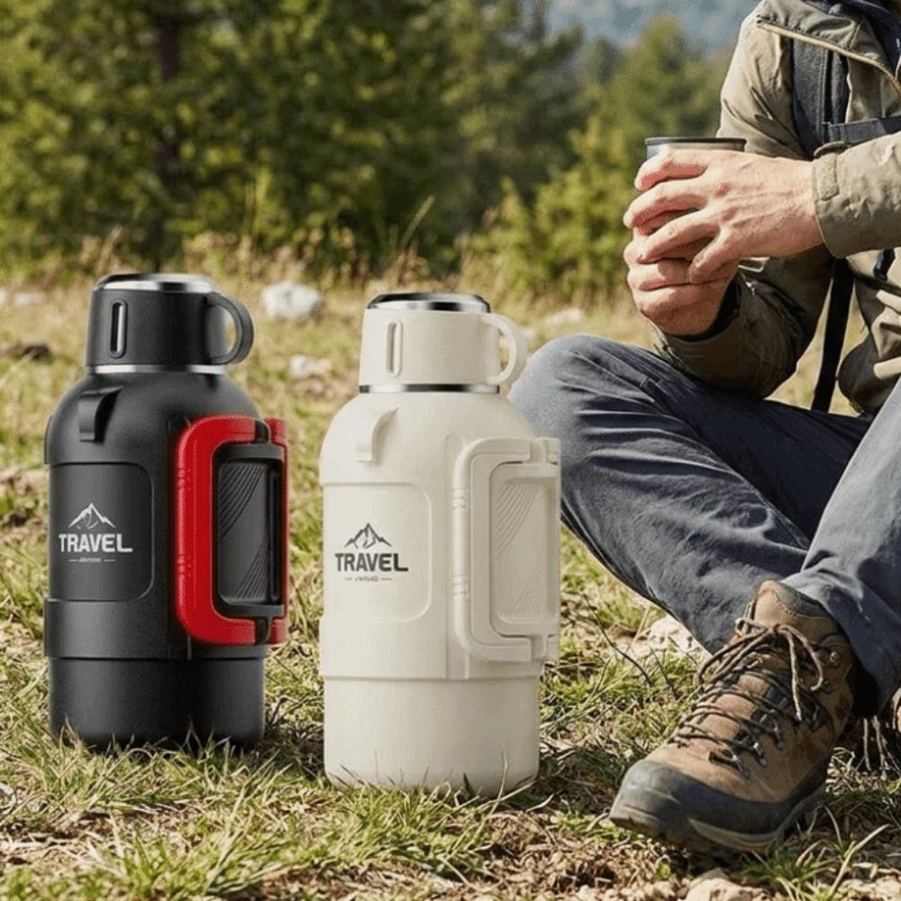 Large Capacity Insulated Water Bottle 316 Stainless Steel Insulated Mug Portable Vacuum Flasks Gym