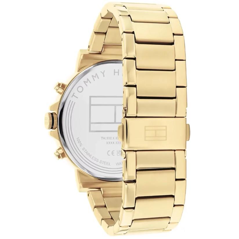 Tommy Hilfiger 1710589 men's watch Gold strap Black dial 43mm + box