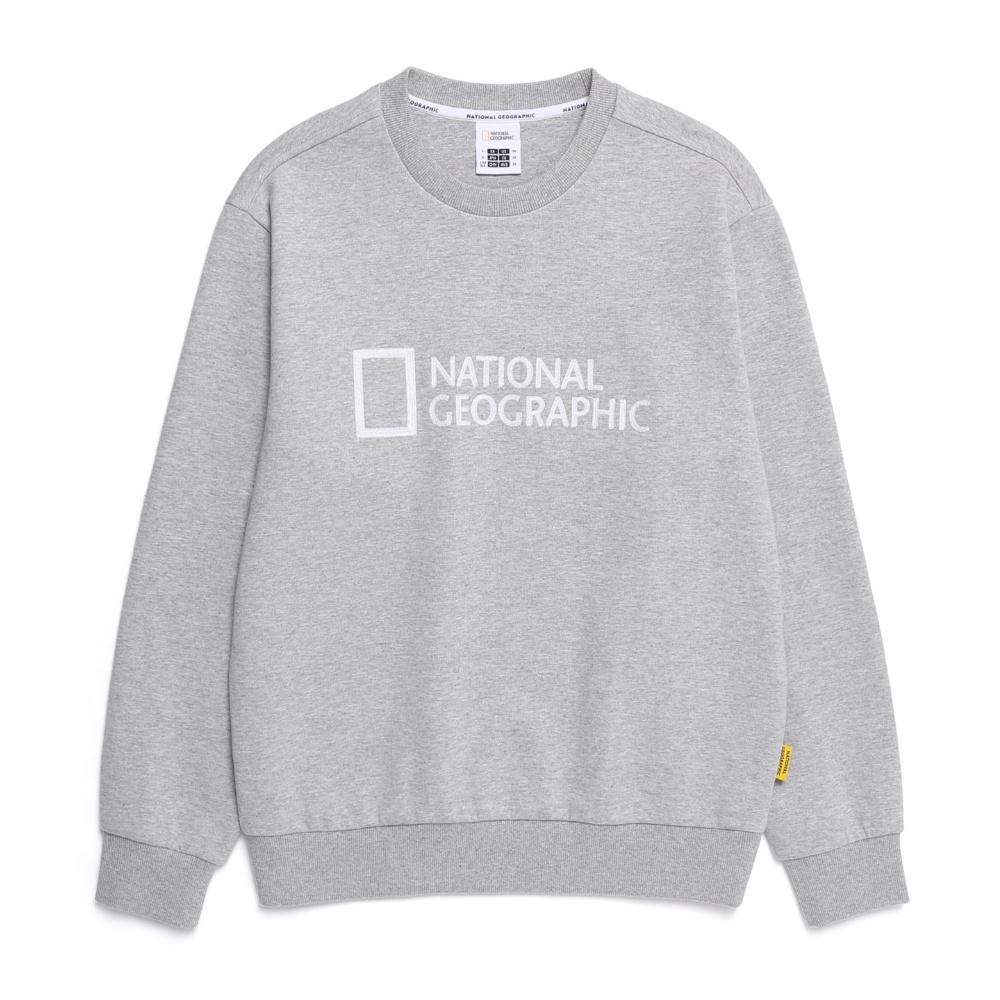 NATIONALGEOGRAPHIC N251Usw911 Paul Haas Big Logo Basic Fit Sweatshirt M/Grey