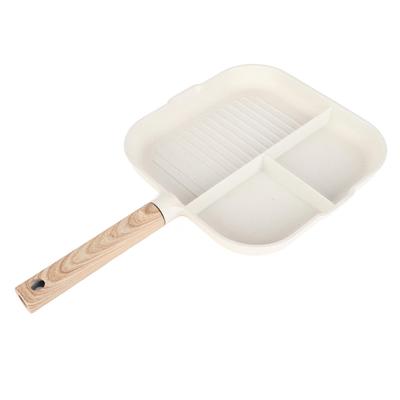 Сковорода 3 в 1 из алюминиевого сплава, разделенная антипригарным покрытием, многофункциональная кухонная сковорода для яиц для завтрака