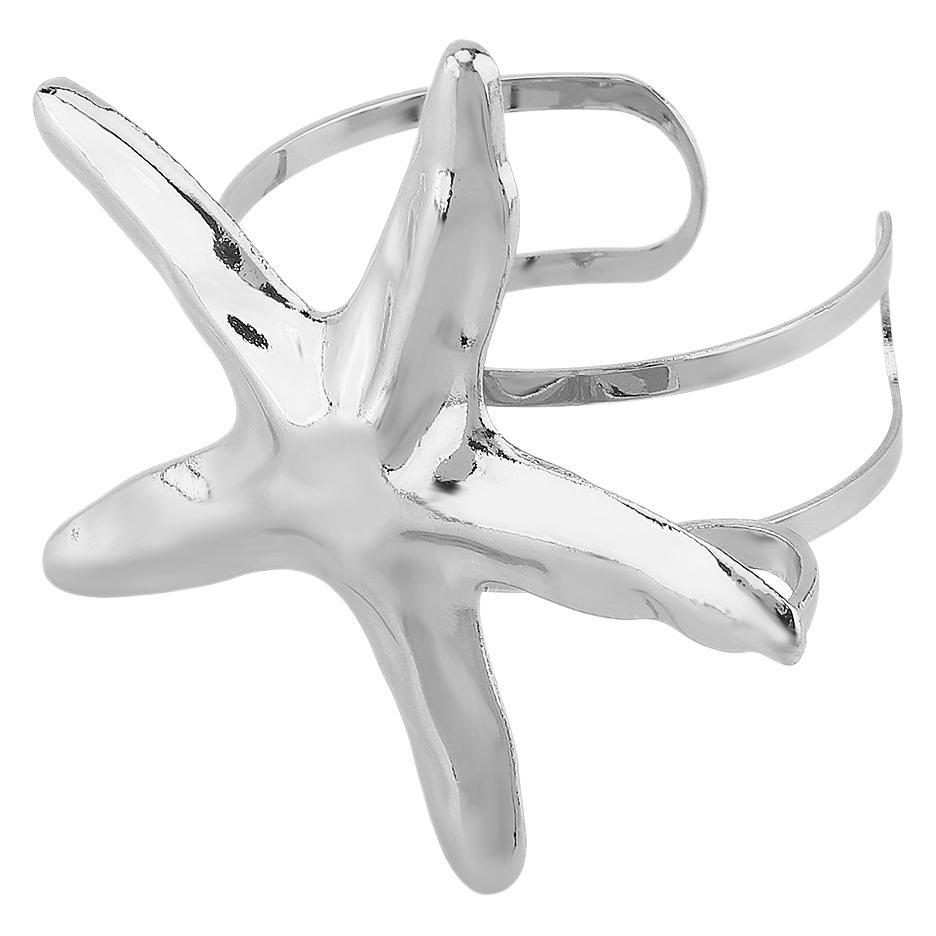 B1010 European and American fashion personalized design starfish conch open bracelet, simple casual ocean vacation style bracelet