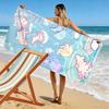 Axolotl and Jellyfish Beach Towel Beach Towel Quick-drying for Travel Outdoor Sports Jogging Beach and Swimming
