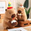 Capybara Plush Doll Cute Capibara Anime Fluffty Toy Kawaii Plushie Happy Birthday Doll Gift for Girl Friend Soft Stuffed Animals