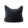 Winter Women's Hats Cute Cat Ears Knitted Wool Cap Japanese Beanie Hat Ins Little Devil Striped