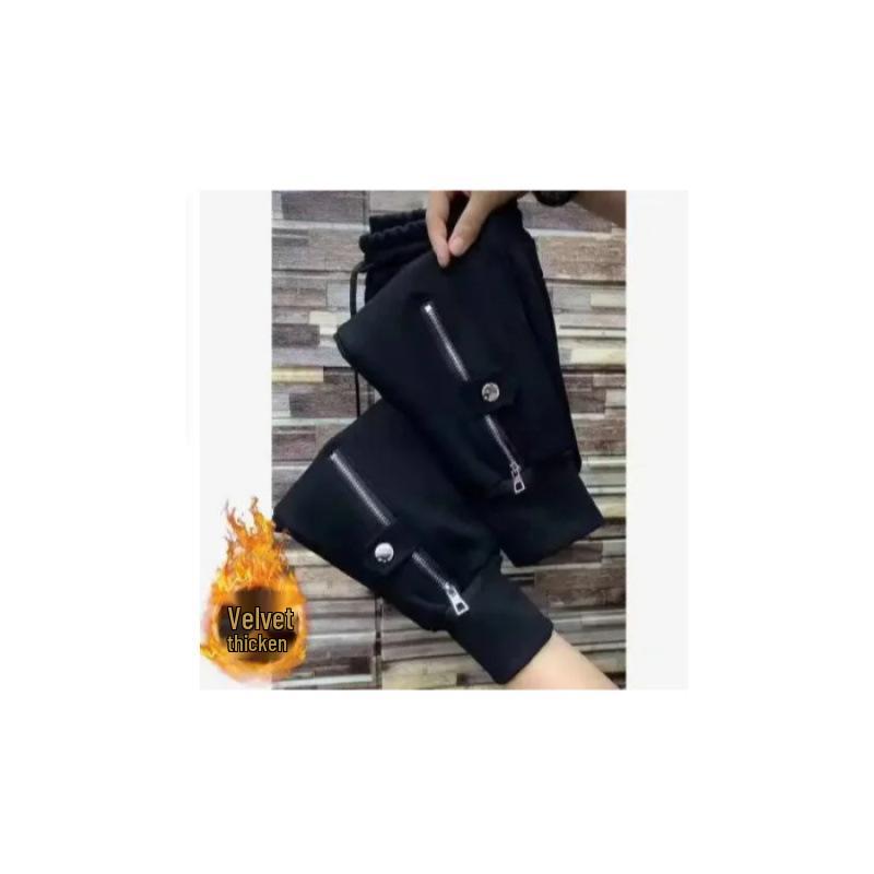 Женские гаремные спортивные штаны на флисовой подкладке: Плотные, Стройнящие, Спортивные, Универсальные, Повседневные, Модные джоггеры на осень/зиму 2025.