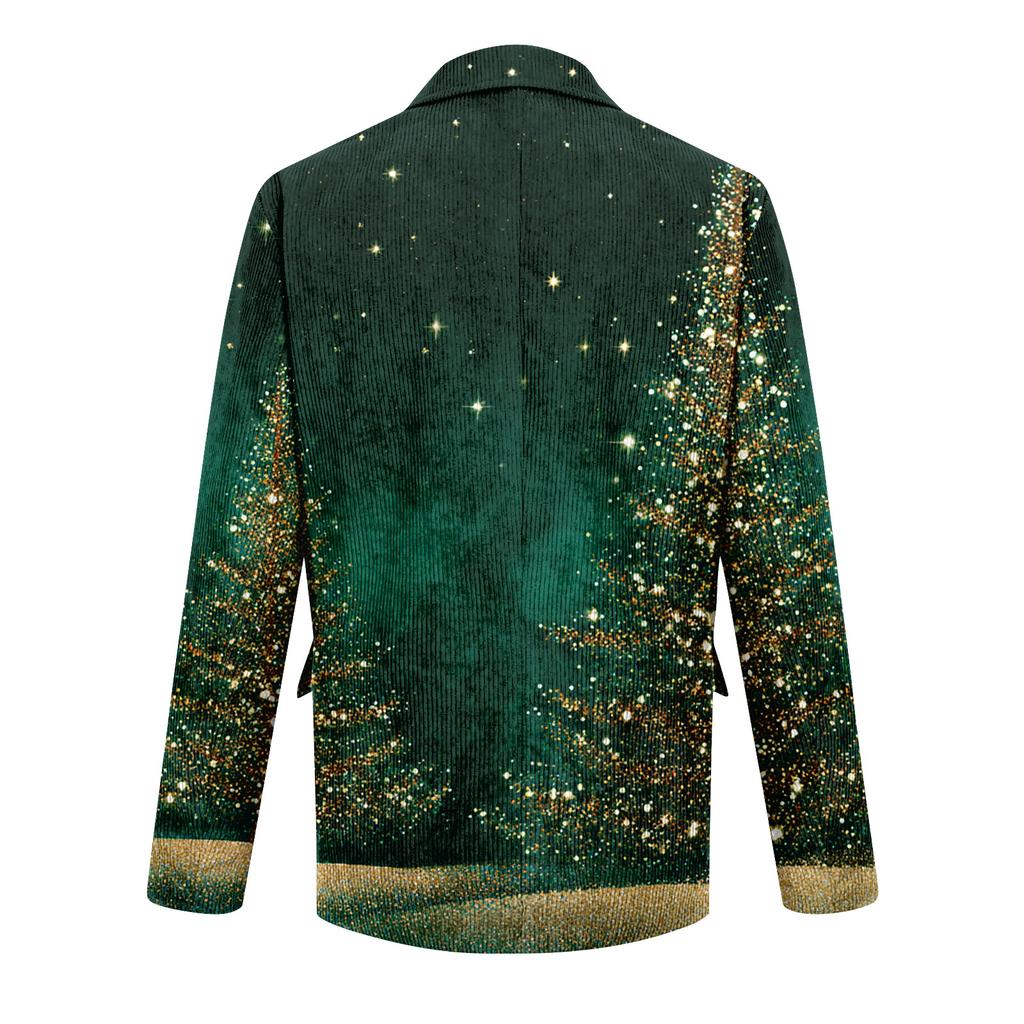 Мужской уродливый рождественский вельветовый теплый карманный пиджак-кардиган, мужской повседневный костюм