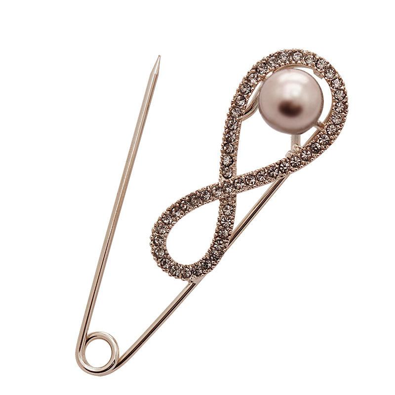 Простой горный хрусталь декольте большая булавка декоративный свитер аксессуары женская одежда кардиган куртка анти-свет брошь