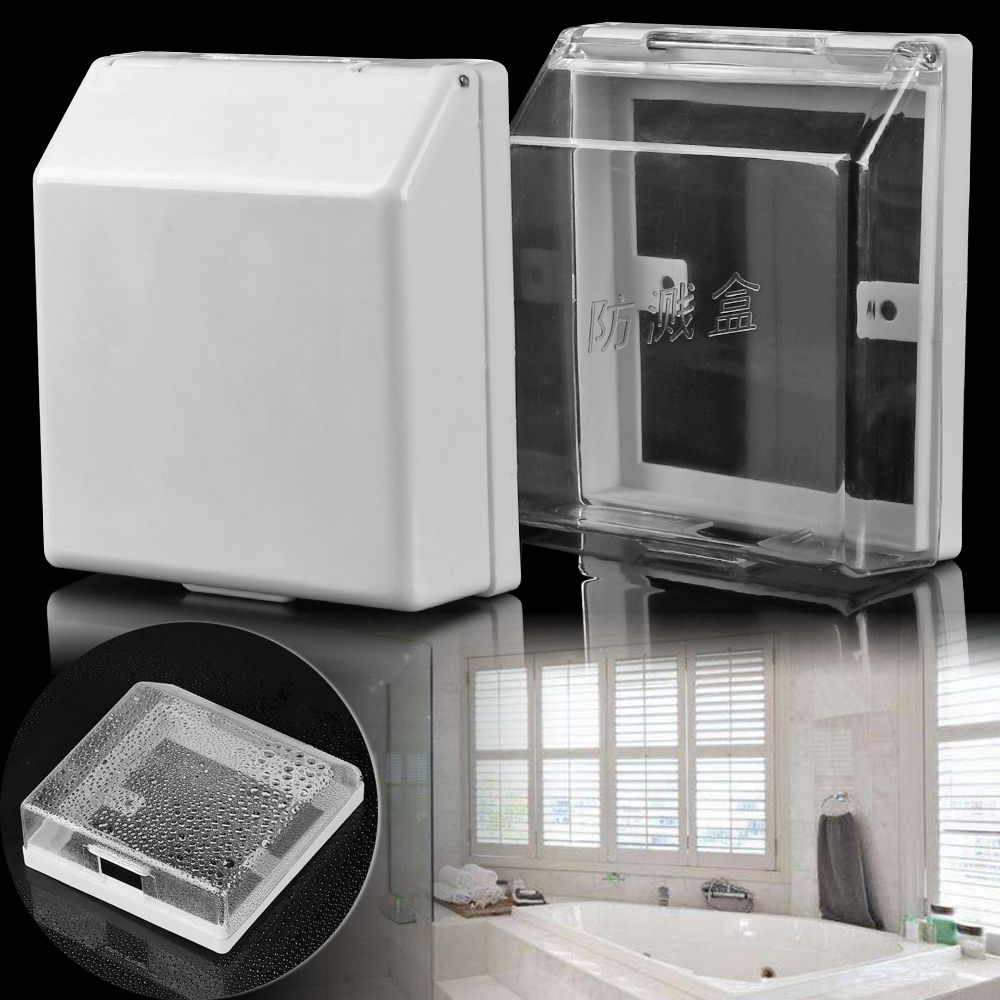 Bathroom Supplies Waterproof Safety Socket Protector Sockets Electric Plug Cover Splash Box