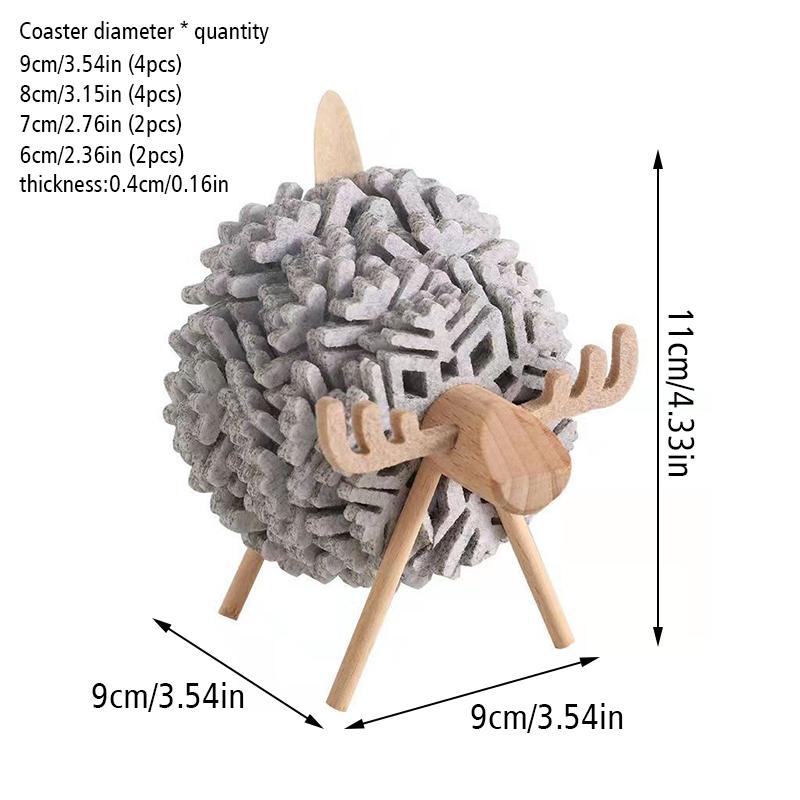 Подставка для чая, водопоглощающая подставка в виде ягненка, настольные украшения, фетровый коврик, настольный коврик