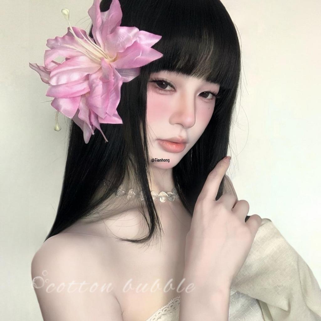 Розовый аксессуар для волос в китайском стиле с лилией: Женская заколка для волос «Фея цветов»