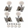 MoyinMusic BQLZR 2R2L Tuning Pegs Machine Heads for Ukulele 4-String Guitar with Ivory Buttons