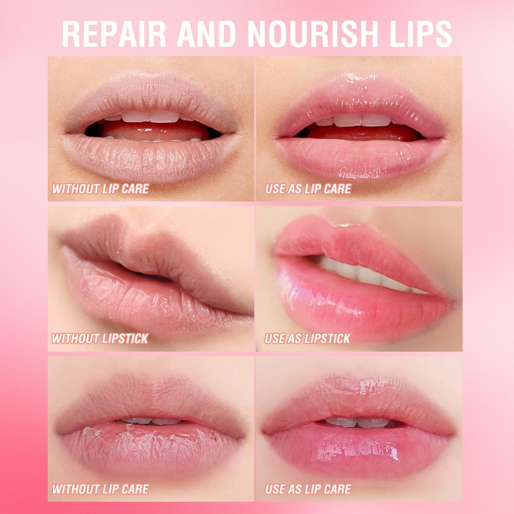 Langmanni 8-цветная увлажняющая помада, увлажняющая, питательная, пухлая, глазурь для губ, желейная помада, супер питательная помада