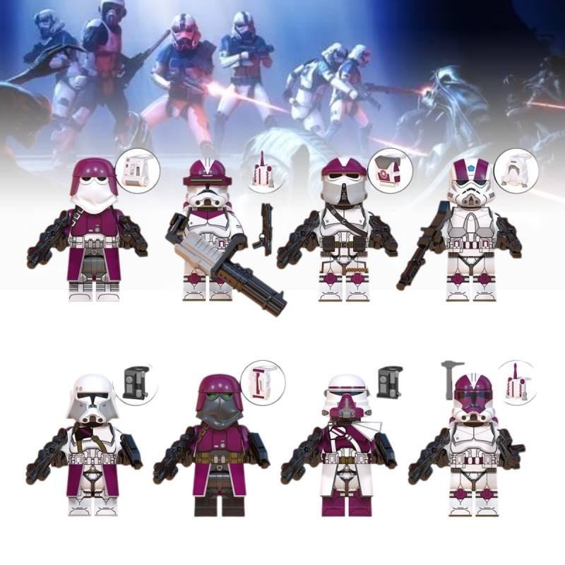 Colorful Plastic Clone Engineer Paratrooper Building Blocks For Kids Educational Toy