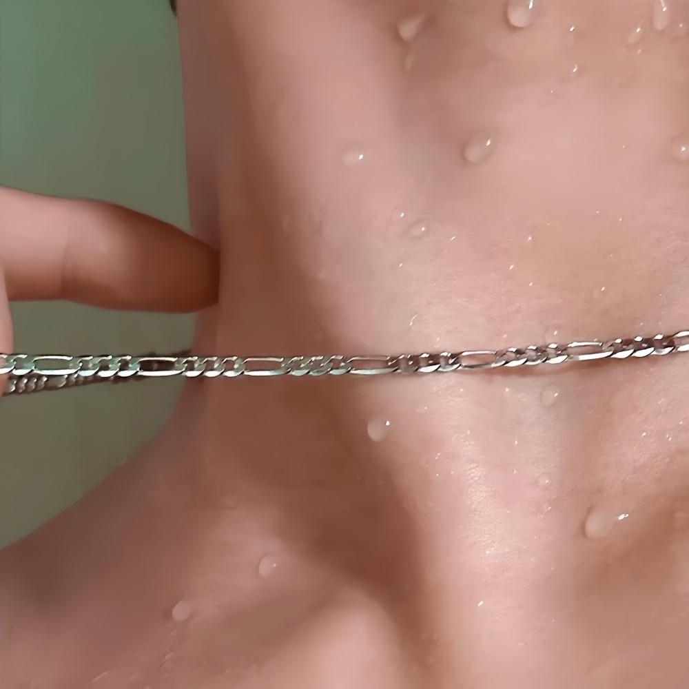 3mm NK Stainless Steel Chain Necklace Hip Hop Figaro Men Necklace Fashion Chain Jewelry Accessories