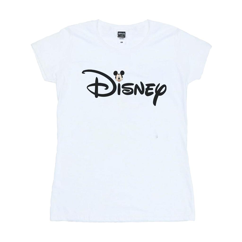 Disney Womens/Ladies Mickey Mouse Logo Head Cotton T-Shirt