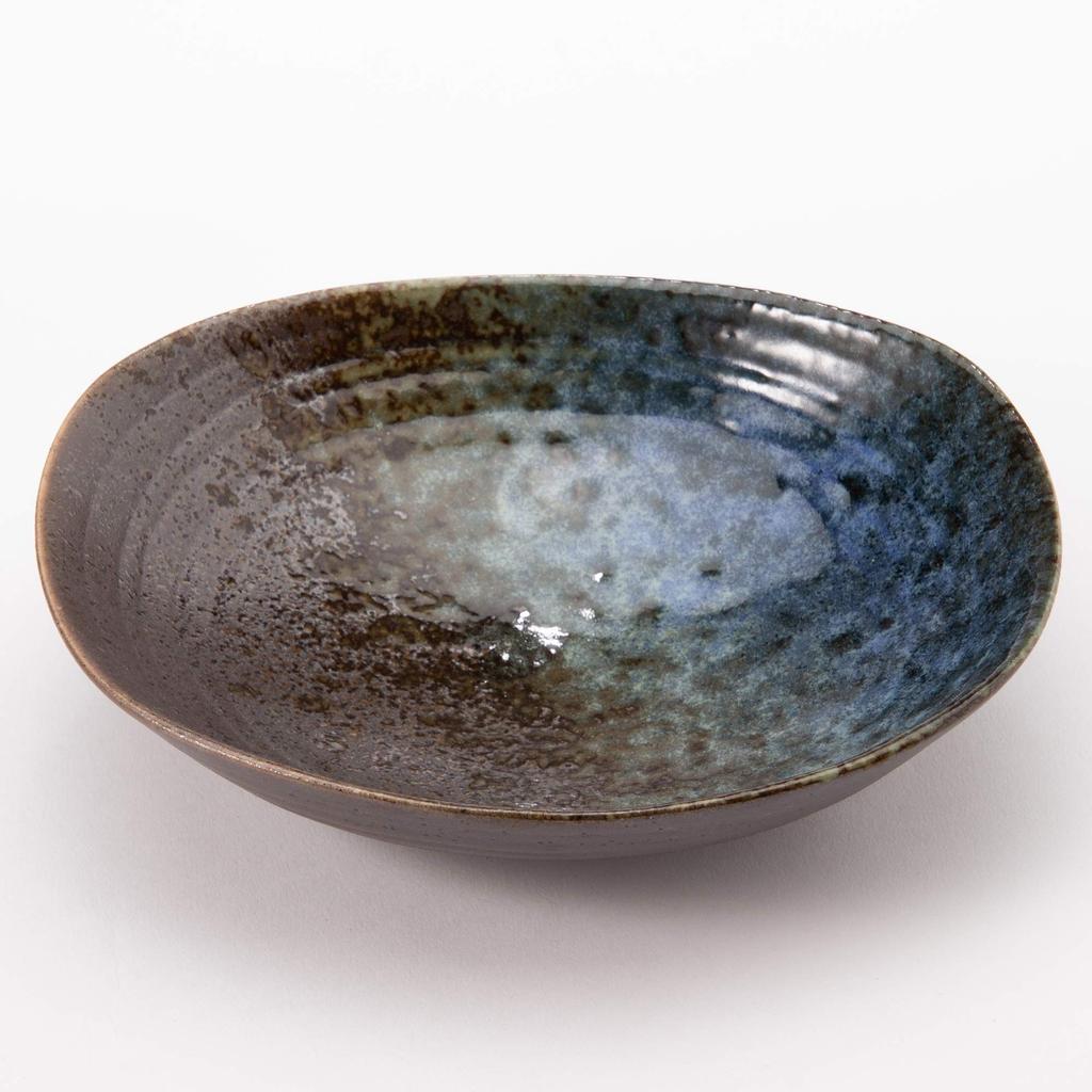 Овальный поднос Mino ware Moon Light K80128