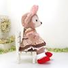 Cushu Cush Duffy and ShellieMay Costume Toy Sold Made In Cute Strawberry Print Pink Head and Shoes Set (Plush Separately) Japan, Dress, Ribbon,