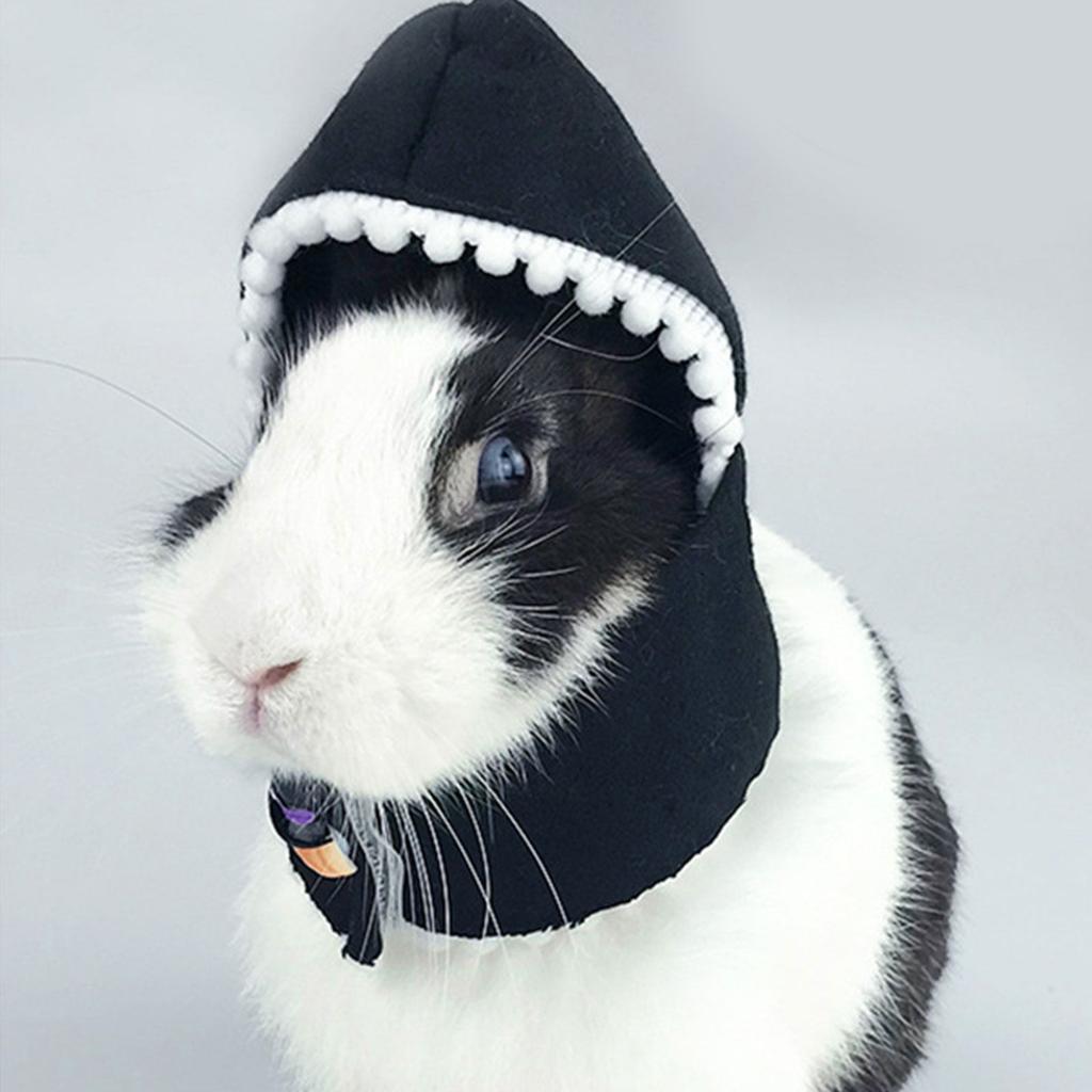 Decorative Bunny Hat for Small Pets Rabbit Hamster Mouse Chinchilla Soft Cotton Headwear Adorable Christmas Birthday Role Play