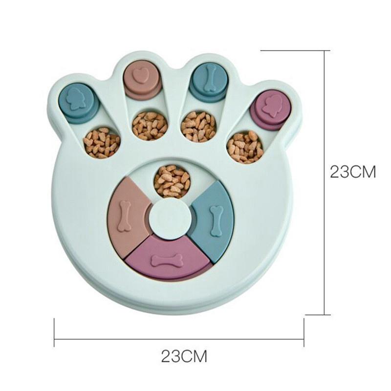 NonSlip Bowl Slow Feeder Slowly Eating Interactive Food Dispenser Dog Puzzle Toys Pet Training Game