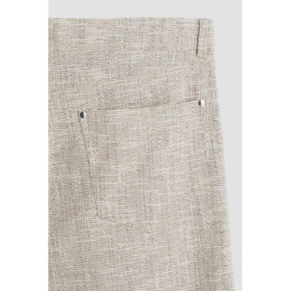 Брюки HM с 5 карманами, бежевый меланж