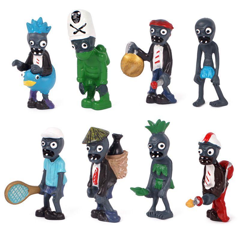 Decorate Your Easter With Plants Vs Zombies Series Egypt Private Wild West Pvc Toy Action Figures Set New