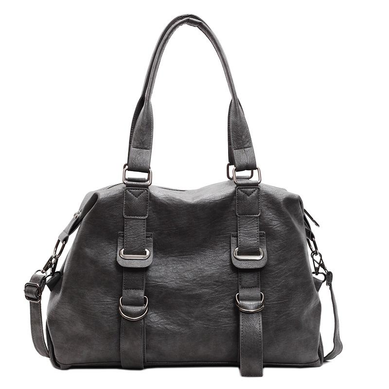 Women's Bag European and American Trendy New Large-capacity Hand-to-wear Tote Bag Mediocre Soft Leather One-shoulder Crossbody Bag