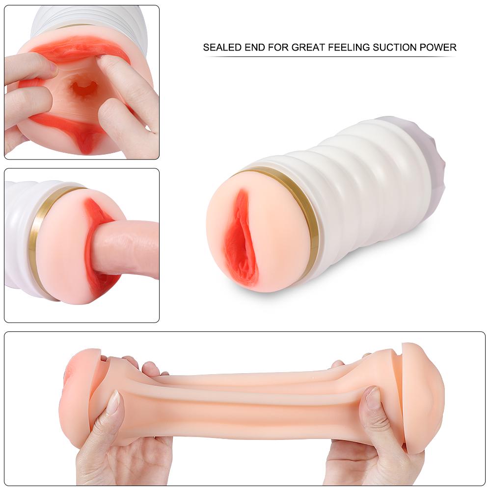 Реалистичная Вагина Анальный Мужской Мастурбатор Силиконовая Мягкая Узкая Киска Эротические Игрушки Для Взрослых Секс-Игрушки Для Мужчин