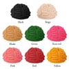 Funny Knitted Spoof Horror Brain Hat Handmade Vintage Halloween Beanie Hat Party Skullies Caps for Men Women